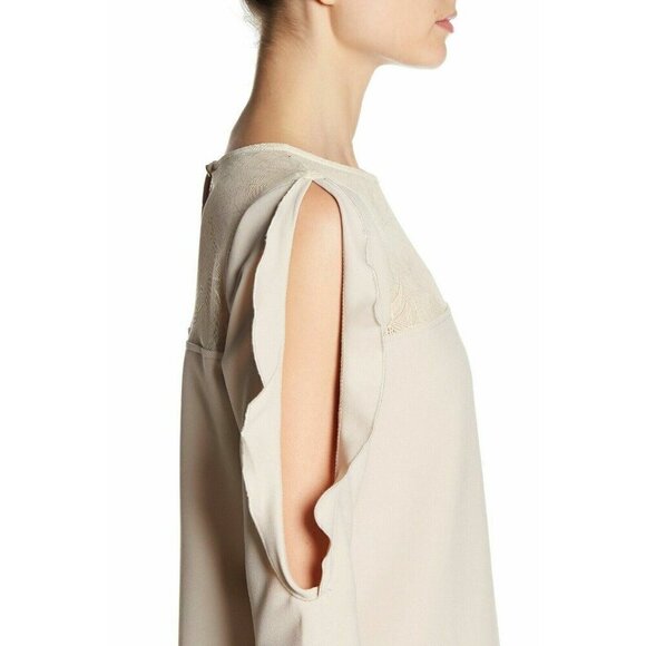 The Vanity Room Womens Split Sleeve Lace Contrast Dress Size M - Picture 6 of 15